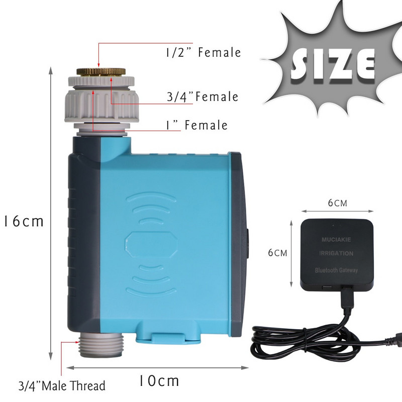 Aia WIFI Bluetooth elektrooniline kastmistimer Automaatne tilkkastmissüsteemi kontroller Nutikas kodu Google voolustatistika