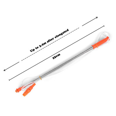 Sissetõmmatav 2,3/3,3 m käsisurvepihusti pihustusvarras pestitsiidide pihustipuu jaoks välisaia kangi tarvikud kastmine