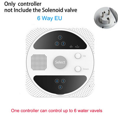Controller de irigare inteligent WiFi cu 4 căi, 6 căi, 8 căi, control de sincronizare a stropitoarelor de grădină, controler al supapei de apă a udarii florilor