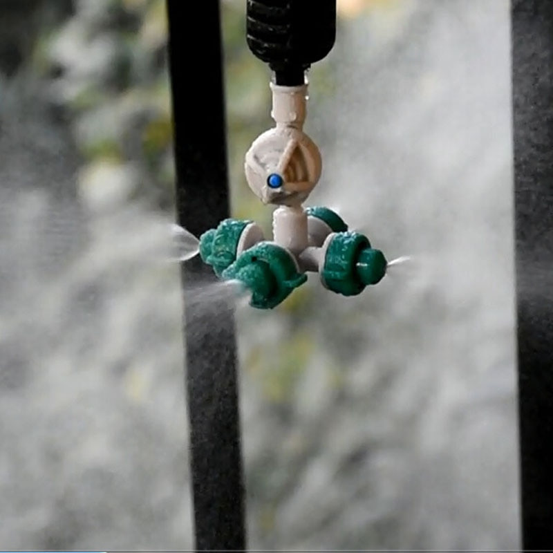 wxrwxy Duză de atomizare încrucișată pulverizator de apă anti picurare duză de aburire ghiveci udare plante irigare prin picurare pentru seră 5 set