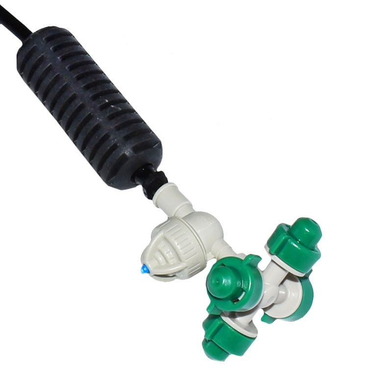 wxrwxy Duză de atomizare încrucișată pulverizator de apă anti picurare duză de aburire ghiveci udare plante irigare prin picurare pentru seră 5 set