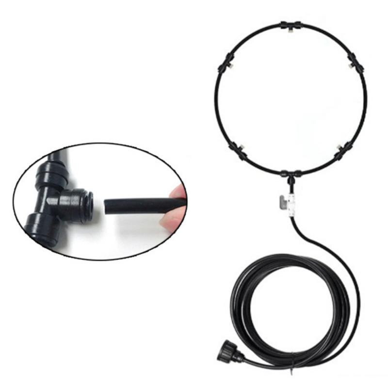 Kit de aburire pentru ventilator, în aer liber, terasa, briză, cu pulverizare de apă, răcire, ventilator de exterior, domnișoare, 26,2 ft, accesorii pentru grădină, accesorii pentru casă.