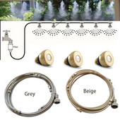 6/9/12/15/18m Lauko rūko aušinimo sistema Patio Misting Kit Ventiliatorius Aušintuvas Water Mist Gardenhouse Spray Karšto rūko purškimo sistema