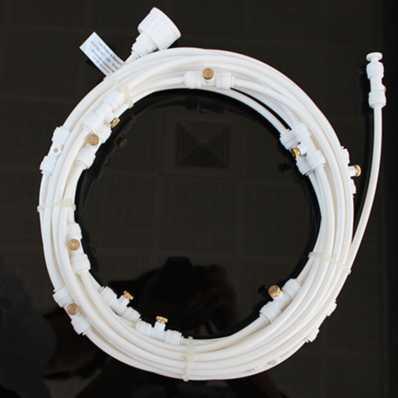 6/9/12/15/18m Lauko rūko aušinimo sistema Patio Misting Kit Ventiliatorius Aušintuvas Water Mist Gardenhouse Spray Karšto rūko purškimo sistema