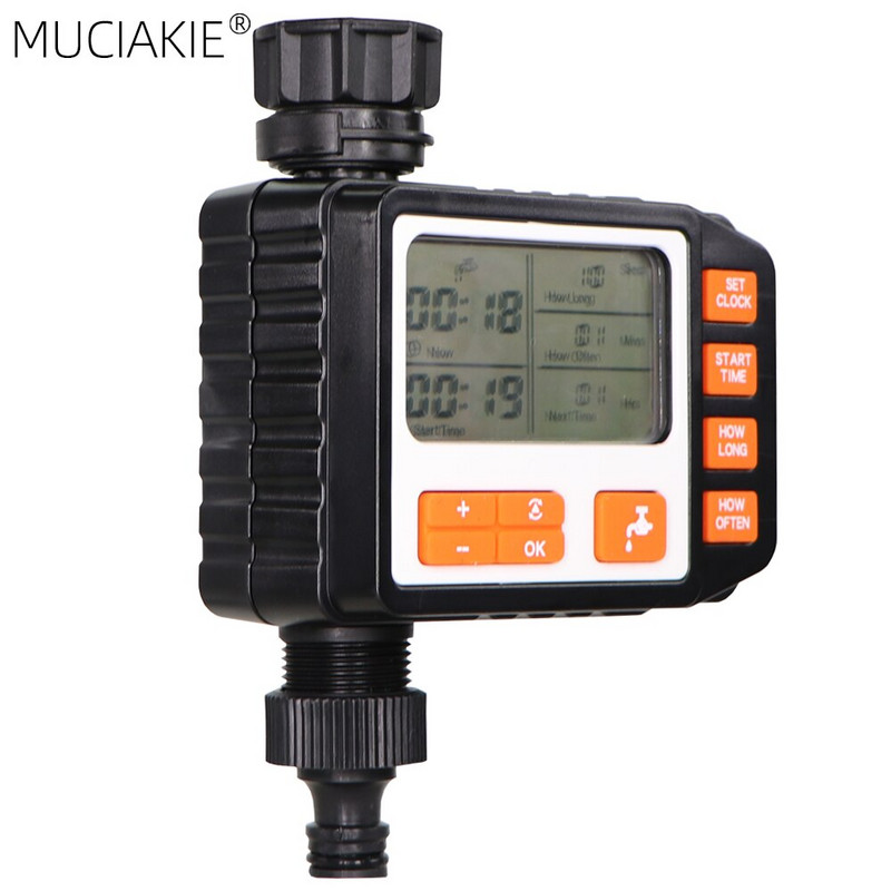 Elektronikus locsoló automata be-kikapcsolási időzítő vízálló programozható vezérlő tömlőcsapos öntözési virágberendezésekhez