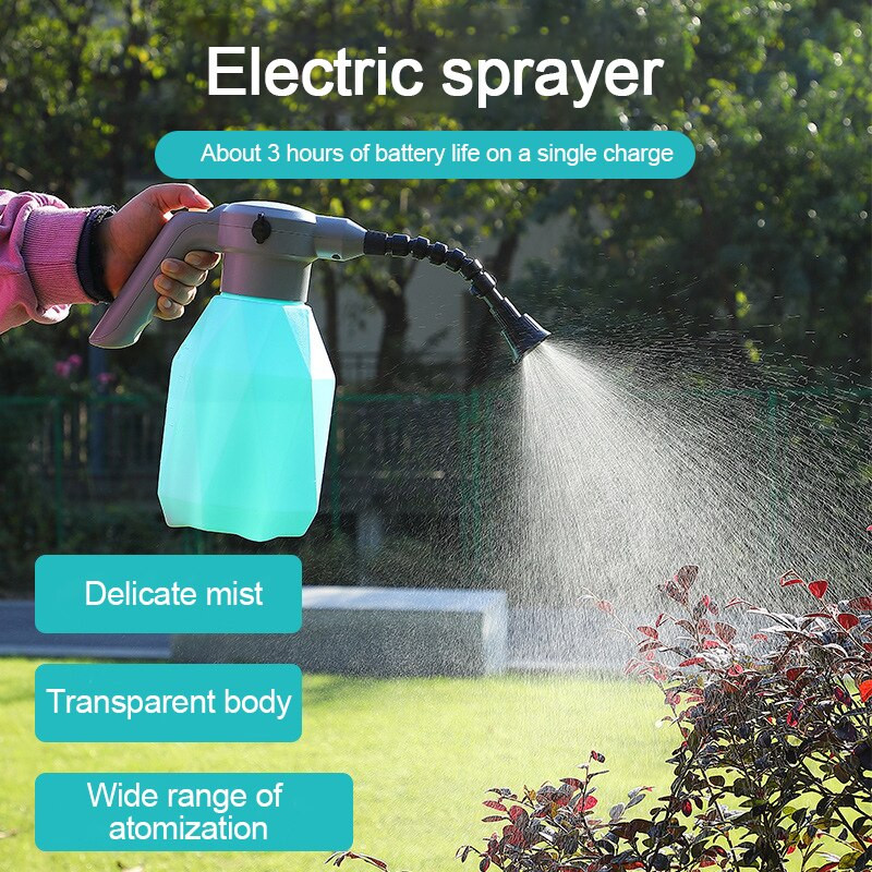 2L/2,5L elektrinis sodo purkštuvas Automatinis augalų laistymo skardinės butelis Sodo purkštuvo butelis sodo laistymui