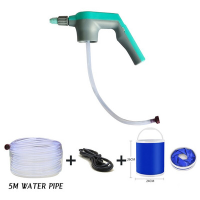 Costum pentru sticlă de pulverizare de apă de grădină pentru găleată de apă pentru plante Cap de udare cu încărcare electrică 3/5/10M țeavă de apă pentru pulverizare