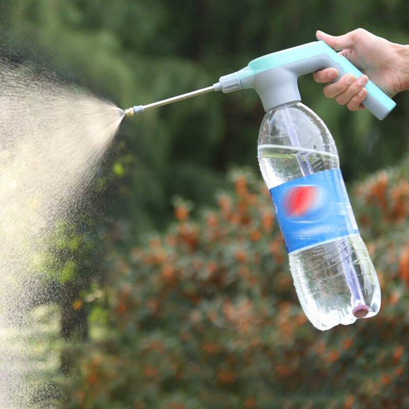 Costum pentru sticlă de pulverizare de apă de grădină pentru găleată de apă pentru plante Cap de udare cu încărcare electrică 3/5/10M țeavă de apă pentru pulverizare