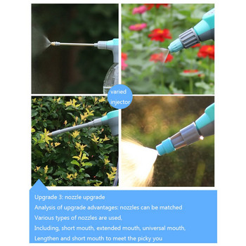 Градинска електрическа пръскачка за вода Автоматична пръскачка с въздушна помпа под високо налягане за измиване на растения Зареждане на автомобил Поливане Спринклер Инструмент
