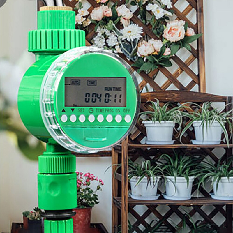 Temporizator de udare automat Afișaj LCD electronic Home Grădină Supapă cu bilă Temporizator de apă pentru controler de irigare a grădinii