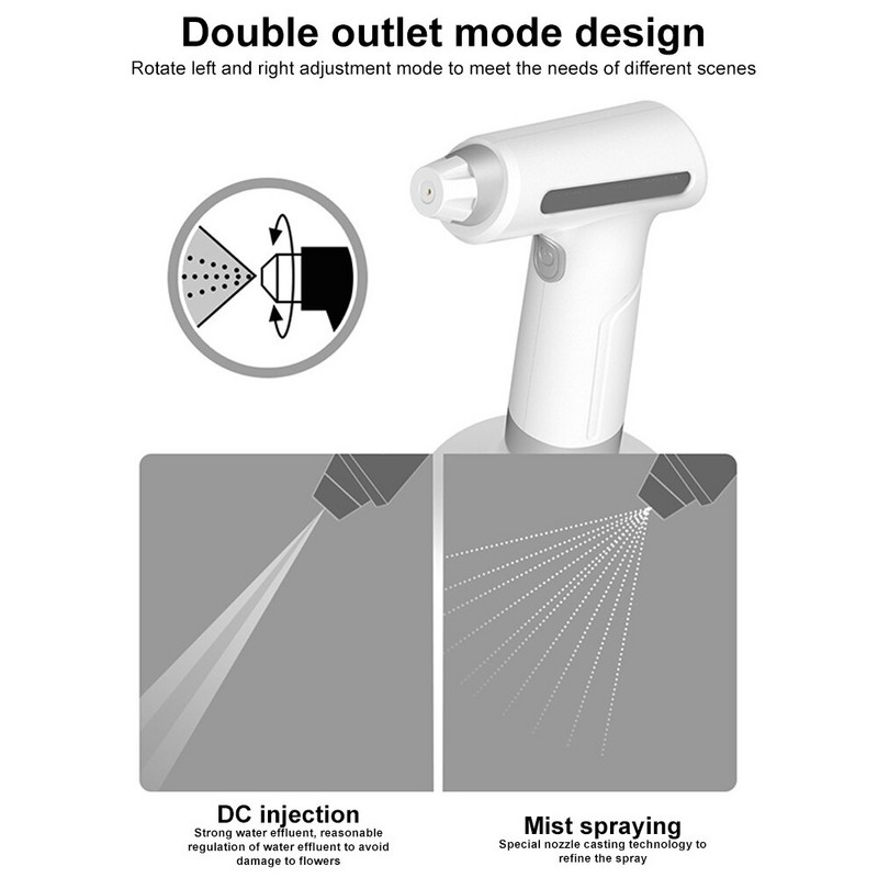 Pulverizator electric mic de 900 ML, reîncărcabil prin USB, butelie cu pulverizare pentru udare automată, cutie de udat de uz casnic, instrumente de grădinărit