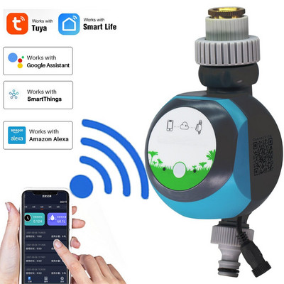 Интелигентна поддръжка на Tuya Smartlife WIFI Градински таймер за вода Мобилен Автоматично напояване Поливане Водоустойчив Външен Вътрешен