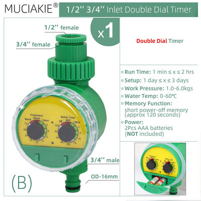 Išmanusis Tuya Smartlife palaikymas WIFI sodo vandens laikmatis mobilus automatinis laistymas laistymas vandeniui atsparus lauko viduje