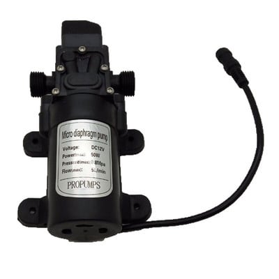 Pompă de aburire pentru ceață 12V DC 110 PSI apă cu autoamorsare cu adaptor de alimentare pentru sistem de irigare cu spray de grădină de piscină