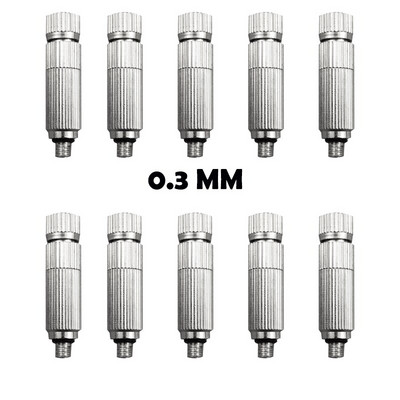 10 buc Duze pentru ceață de înaltă presiune Duze de pulverizare de apă de grădină pentru umidificare 0,1 MM-0,6 MM