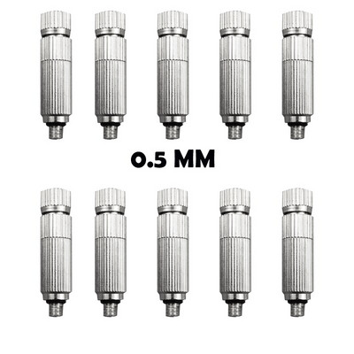 10 buc Duze pentru ceață de înaltă presiune Duze de pulverizare de apă de grădină pentru umidificare 0,1 MM-0,6 MM