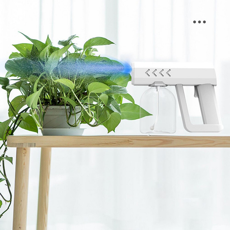 Pistol de pulverizare cu atomizator de mână de 500 ml Pulverizator de ceață Nano Mașină de dezinfectare Aparat electric fără fir ULV pentru pulverizator de grădină de birou