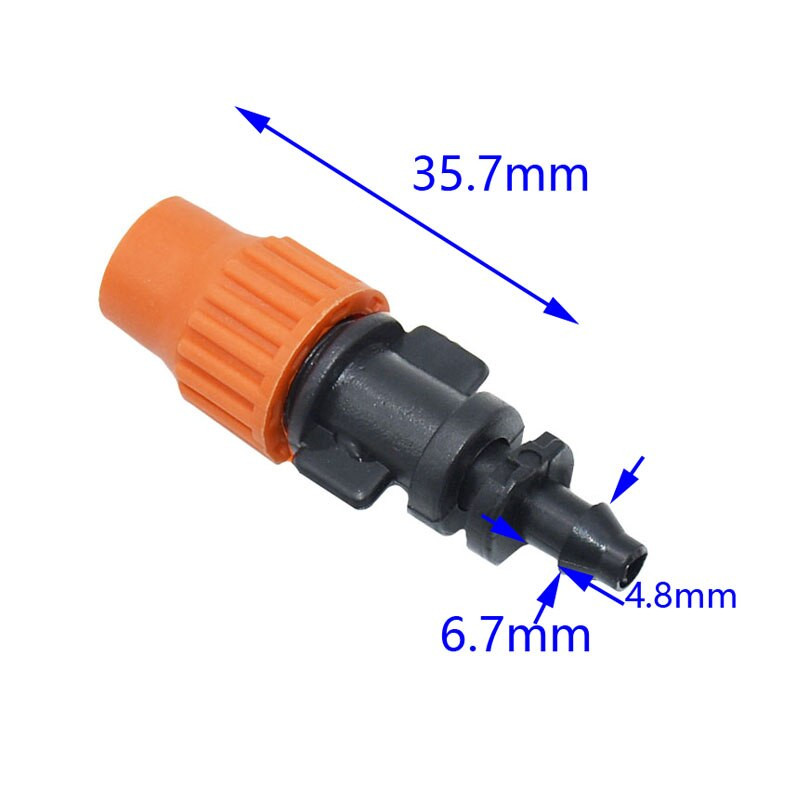 1/4 hüvelykes porlasztó vízfúvóka permetező DIY mikro csepegtető öntöző növény saját kerti ködpermetező tömlőcsatlakozóval 60 db