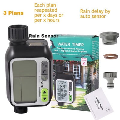Išmanusis elektroninis automatinis drėkinimo lietaus jutiklio sistema Sodo lašelinio vandens laikmatis Drėkinimo valdiklis Purkštuvų laistymo laikmatis