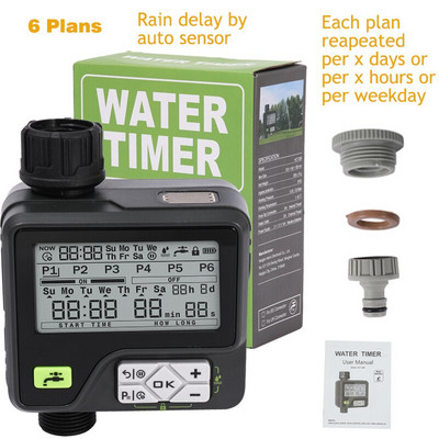 Išmanusis elektroninis automatinis drėkinimo lietaus jutiklio sistema Sodo lašelinio vandens laikmatis Drėkinimo valdiklis Purkštuvų laistymo laikmatis