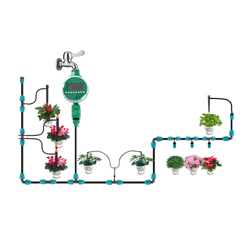 Temporizator automat de irigare Afișaj LCD Temporizator electronic de udare a grădinii Controler supapă inteligentă Dispozitiv de control al stropilor