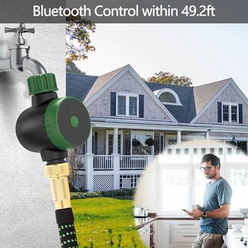 Градински Bluetooth/Wifi-съвместим таймер за вода Интелигентен програмируем контролер Rain Delay Auto Drip System Valve Професионален инструмент