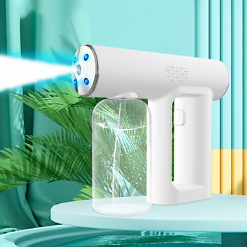 White Home Electric Sanitizer Sprayer UV Rechargeable Nano Steam Water Spray Μηχάνημα απολύμανσης Ψεκαστήρας για εσωτερικούς εξωτερικούς χώρους