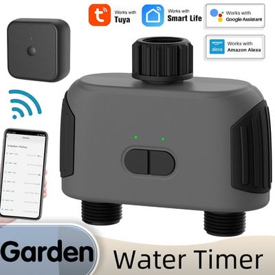 Intelligent Life 2-Way Garden Water Timer Ελεγκτής συστήματος αυτόματης άρδευσης έξυπνης ηλεκτρομαγνητικής βαλβίδας συμβατός με Bluetooth & WiFi