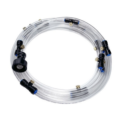 Kültéri párásító hűtőrendszer készlet üvegházhatást okozó kerti terasz öntözőrendszer öntözőrendszer zöldházi cserepes növényhez