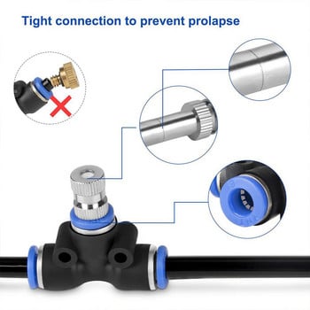 5/10/20M Κιτ ψεκασμού νερού Fogger Waterring Irigation Garden Nebulizer Σύστημα ομίχλης εξωτερικού χώρου Water Mist Greenhouse Garden