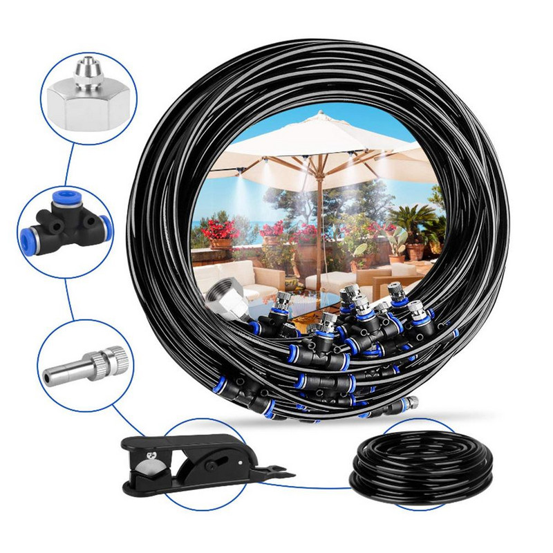 5/10/20M Fogger vízpermet készletek öntözőrendszer öntözéshez kerti porlasztó kültéri permetező rendszer vízködös üvegházi kert