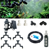 Reptile Fogger Mist Sprinkler Rainforest Tank 360 Reglabil Acvariu Acvatic Pet Sistem de răcire Un cap la patru capete