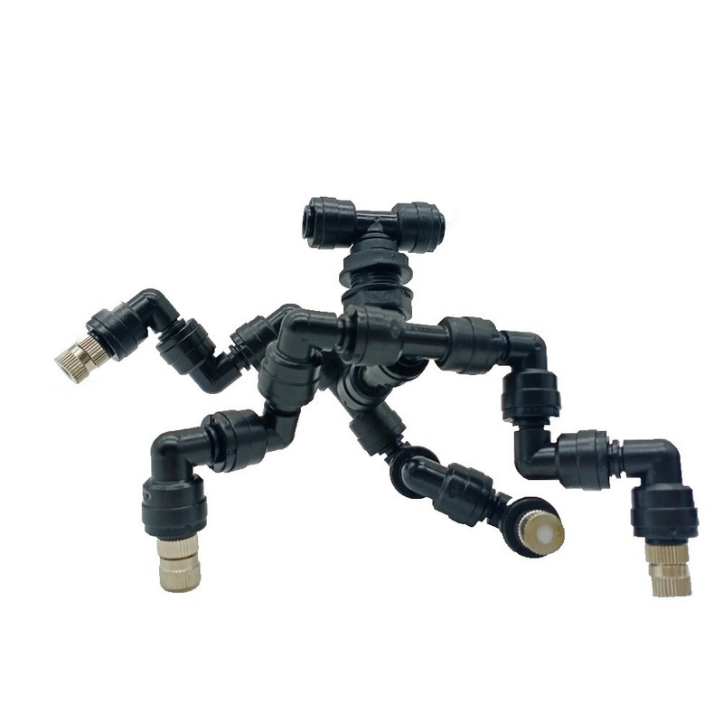 Reptile Fogger Mist Sprinkler Rainforest Tank 360 Reglabil Acvariu Acvatic Pet Sistem de răcire Un cap la patru capete