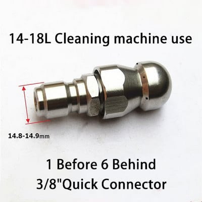 Duză de curățare a țevilor Mașină de spălat cu presiune Duză pentru furtun de scurgere Duză pentru curățarea canalizării Duză pentru aprovizionare pentru grădină.