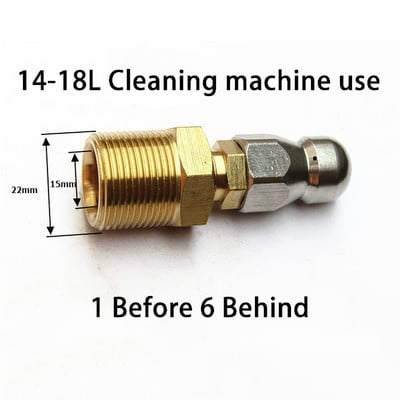 Duză de curățare a țevilor Mașină de spălat cu presiune Duză pentru furtun de scurgere Duză pentru curățarea canalizării Duză pentru aprovizionare pentru grădină.