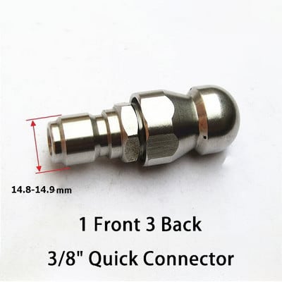 Duză de curățare a țevilor Mașină de spălat cu presiune Duză pentru furtun de scurgere Duză pentru curățarea canalizării Duză pentru aprovizionare pentru grădină.