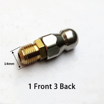 Duză de curățare a țevilor Mașină de spălat cu presiune Duză pentru furtun de scurgere Duză pentru curățarea canalizării Duză pentru aprovizionare pentru grădină.