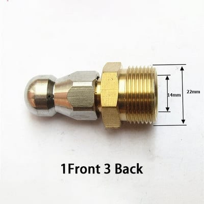 Duză de curățare a țevilor Mașină de spălat cu presiune Duză pentru furtun de scurgere Duză pentru curățarea canalizării Duză pentru aprovizionare pentru grădină.