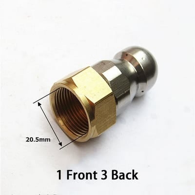 Duză de curățare a țevilor Mașină de spălat cu presiune Duză pentru furtun de scurgere Duză pentru curățarea canalizării Duză pentru aprovizionare pentru grădină.