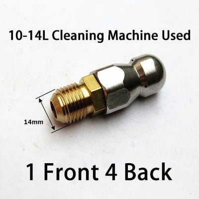 Duză de curățare a țevilor Mașină de spălat cu presiune Duză pentru furtun de scurgere Duză pentru curățarea canalizării Duză pentru aprovizionare pentru grădină.