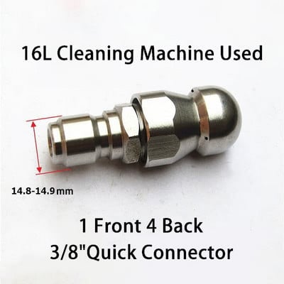 Duză de curățare a țevilor Mașină de spălat cu presiune Duză pentru furtun de scurgere Duză pentru curățarea canalizării Duză pentru aprovizionare pentru grădină.