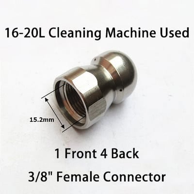 Duză de curățare a țevilor Mașină de spălat cu presiune Duză pentru furtun de scurgere Duză pentru curățarea canalizării Duză pentru aprovizionare pentru grădină.