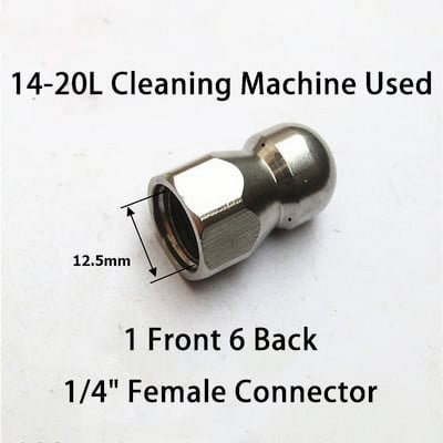 Duză de curățare a țevilor Mașină de spălat cu presiune Duză pentru furtun de scurgere Duză pentru curățarea canalizării Duză pentru aprovizionare pentru grădină.