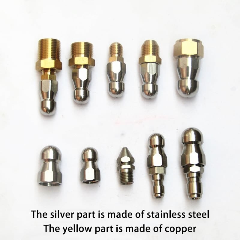 Duză de curățare a țevilor Mașină de spălat cu presiune Duză pentru furtun de scurgere Duză pentru curățarea canalizării Duză pentru aprovizionare pentru grădină.