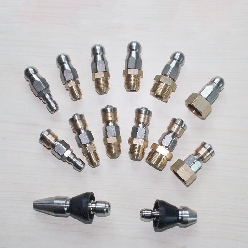 Duză de curățare a țevilor Mașină de spălat cu presiune Duză pentru furtun de scurgere Duză pentru curățarea canalizării Duză pentru aprovizionare pentru grădină.