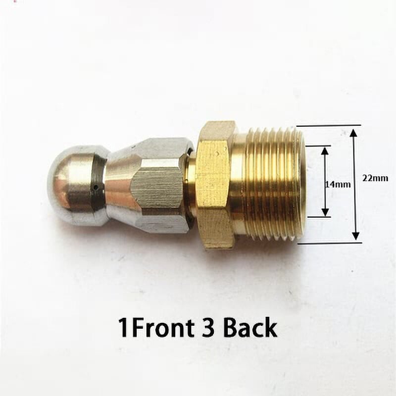 Duză de curățare a țevilor Mașină de spălat cu presiune Duză pentru furtun de scurgere Duză pentru curățarea canalizării Duză pentru aprovizionare pentru grădină.