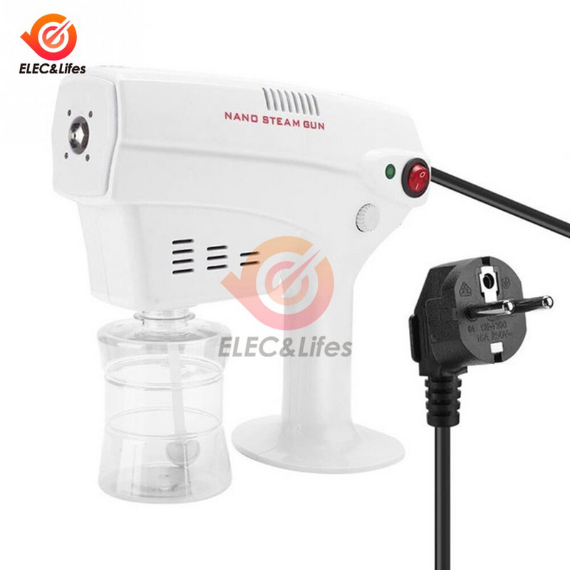 AC 110-240V 260ML Blue Ray Fogger Mașină Blue Light Nano Steam Spray Gun 1200W Air Purifică Aerosoli Apa Pulverizator declanșator