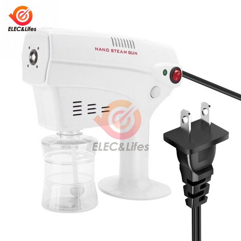 AC 110-240V 260ML Blue Ray Fogger Mașină Blue Light Nano Steam Spray Gun 1200W Air Purifică Aerosoli Apa Pulverizator declanșator
