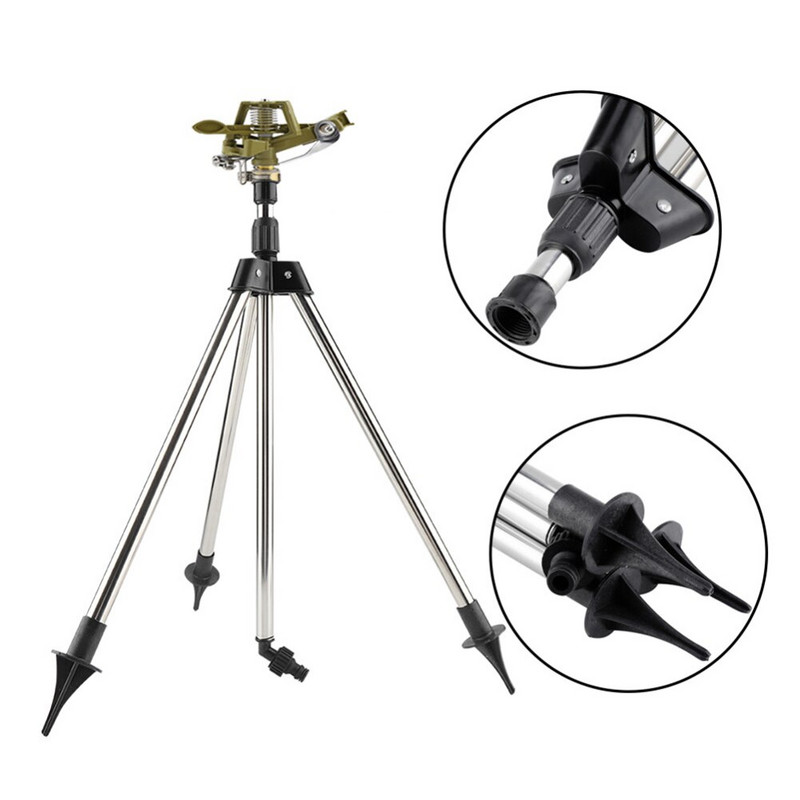 1 set de inserție la sol din oțel inoxidabil Trepied pulverizator de zinc Stropitor de udare Apa gazon Kituri de irigare a grădinii Accesorii de grădină