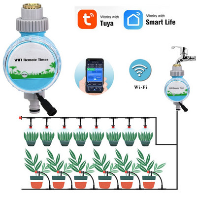 WIFI Έξυπνος χρονοδιακόπτης ποτίσματος Τηλεχειριστήριο κινητού τηλεφώνου Κήπος αυτόματη άρδευση εξωτερικού χώρου Lazy μηχάνημα καταιονισμού